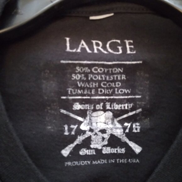 Sons of Liberty | Black Punisher Hunting Tee | Size L - Picture 5 of 5